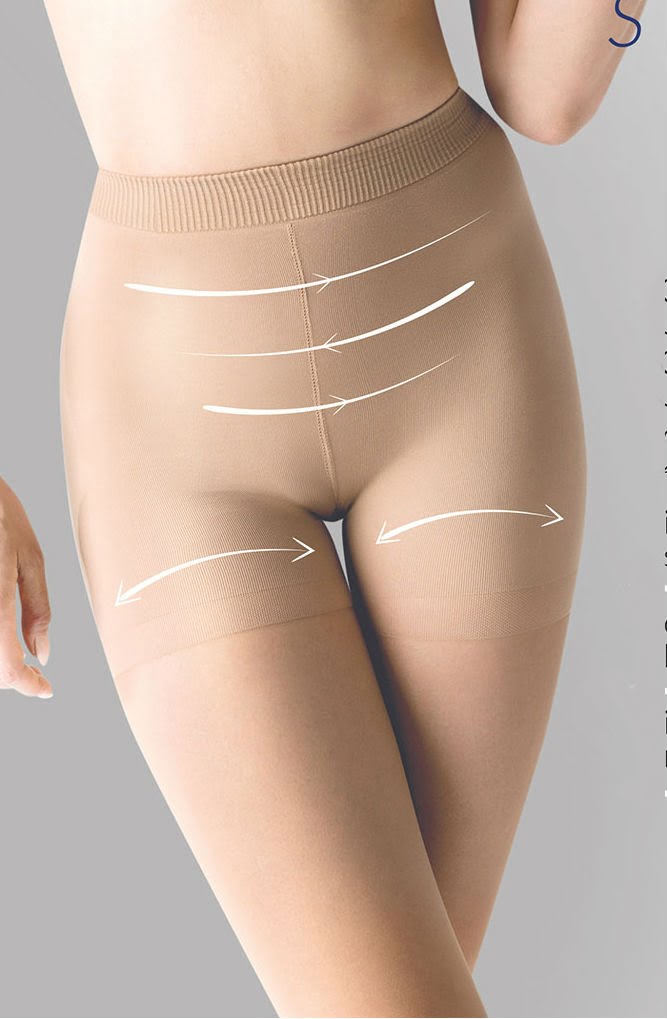 Gabriella Secret Shaper Black Cotton Tights