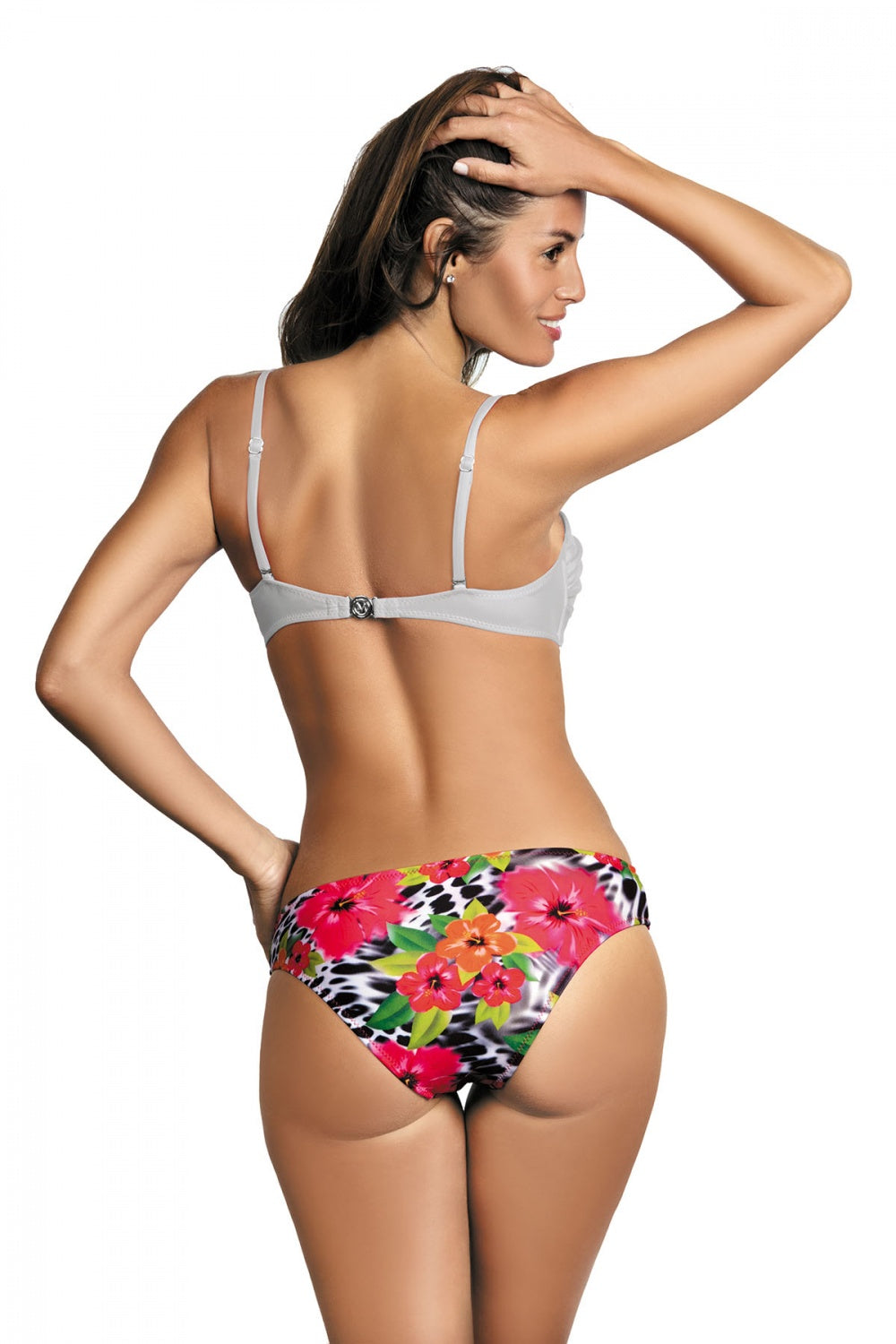 Marko Silver Padded Floral Bikini Set - view 3