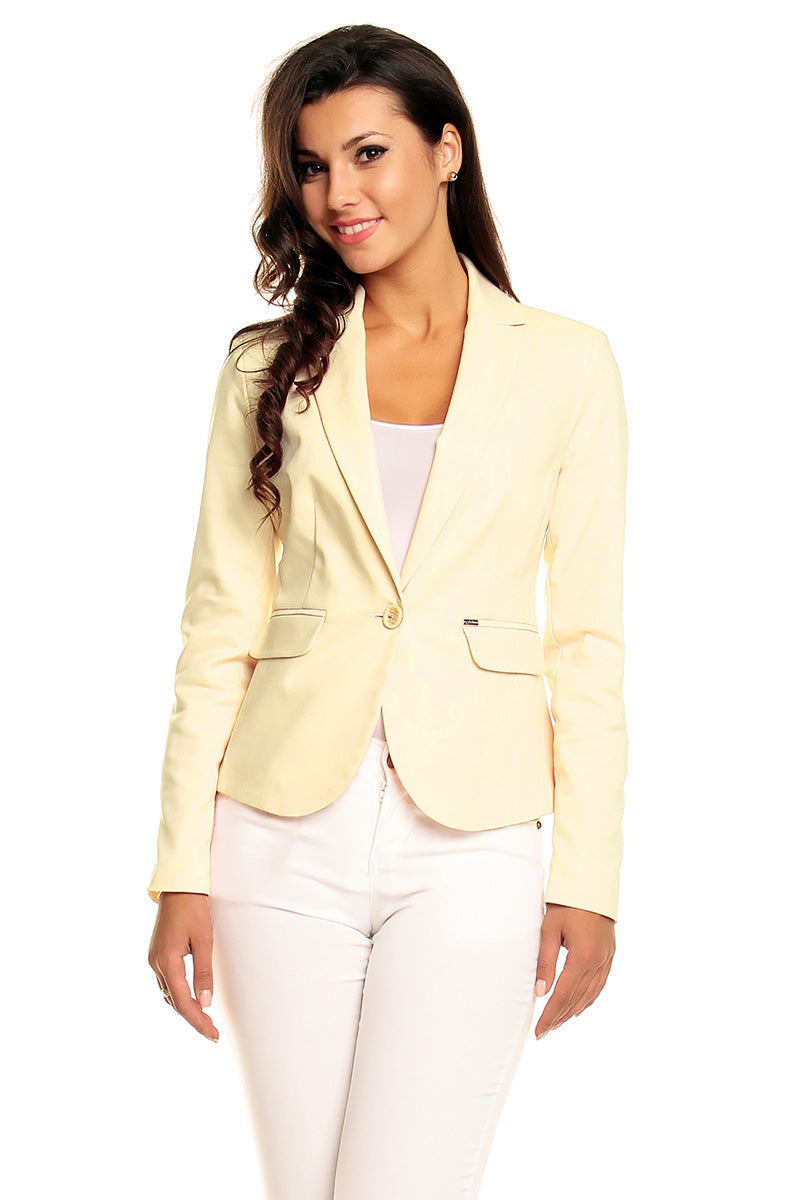Cabba Light Yellow Cotton Jacket