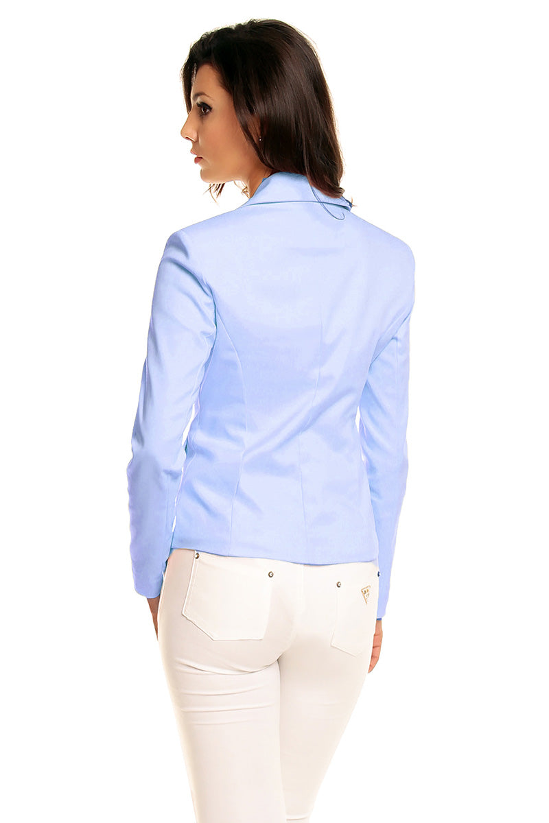 Cabba Blue Cotton Jacket - view 2