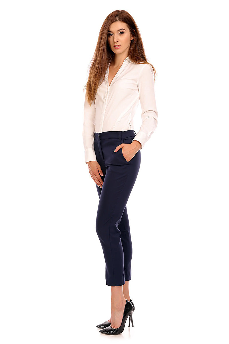Cabba Navy Trousers - view 2