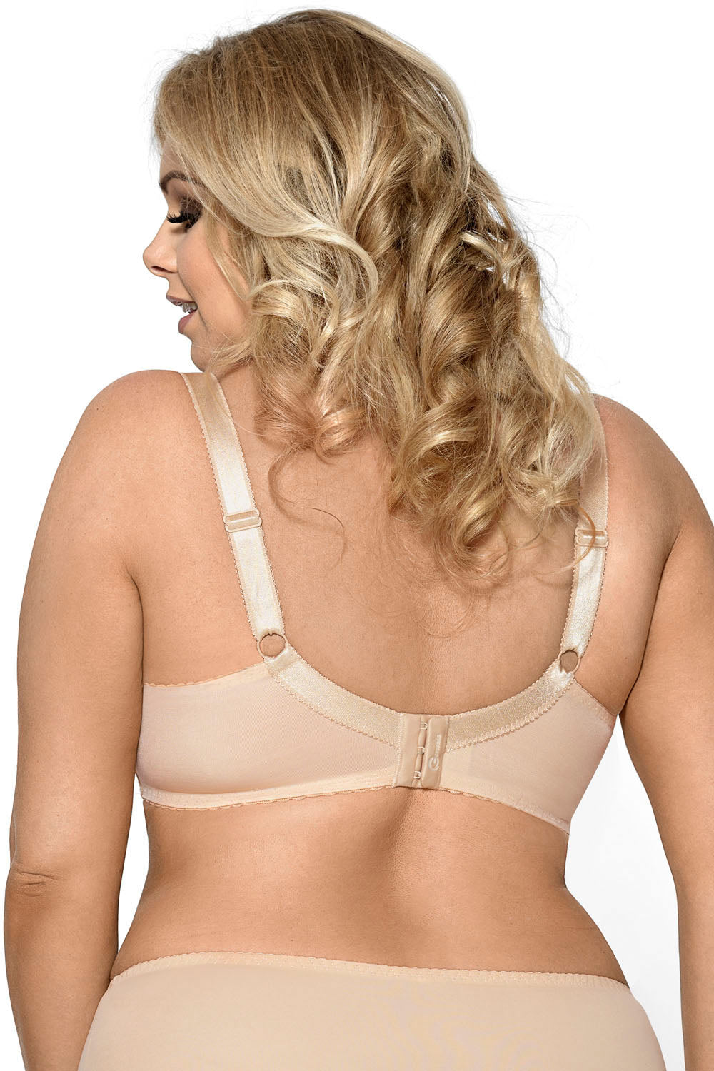 Gorsenia Lingerie Beige Polyamide Lace Underwired Soft Bra - view 3