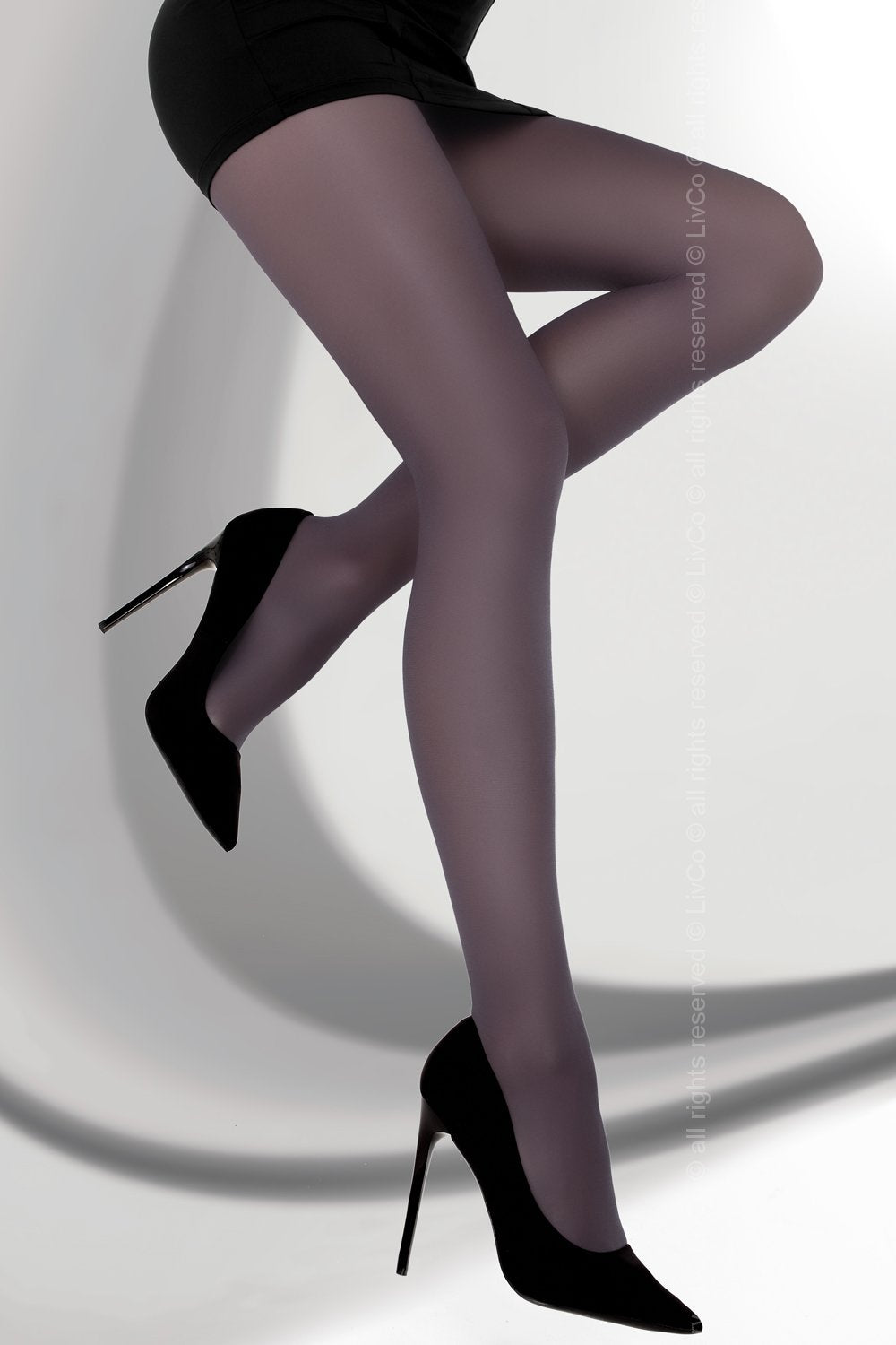 Livia Corsetti Fashion Bryne Plum Satin Tights