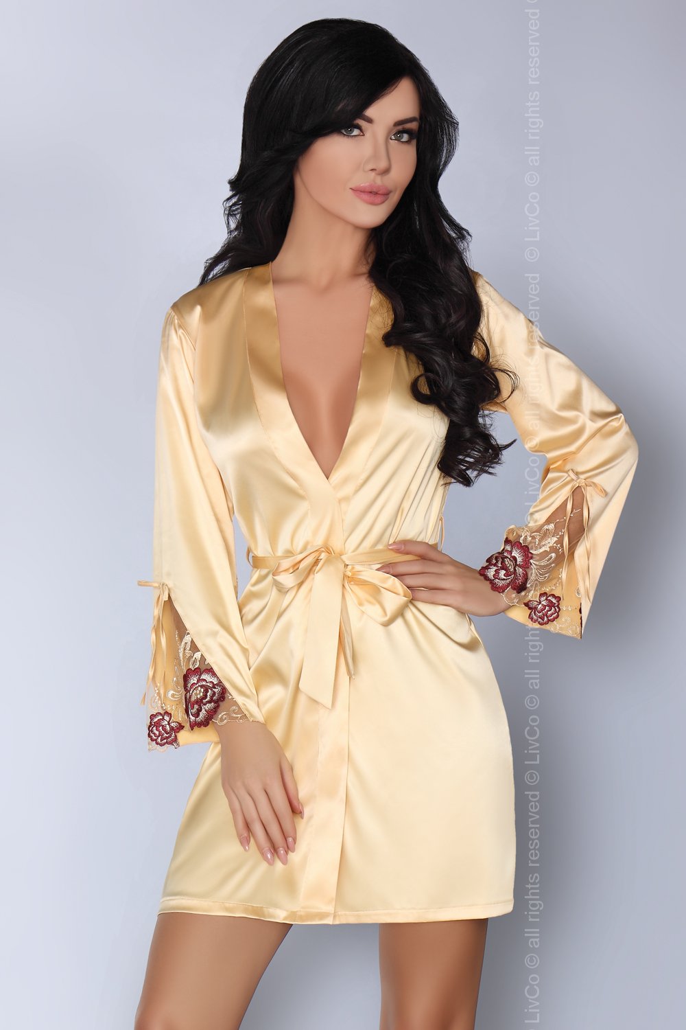 Livia Corsetti Fashion Parllie Gold Dressing Gown