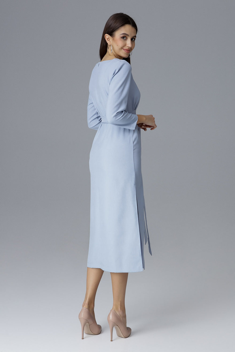 Figl Sky Blue Cocktail Dress - view 3