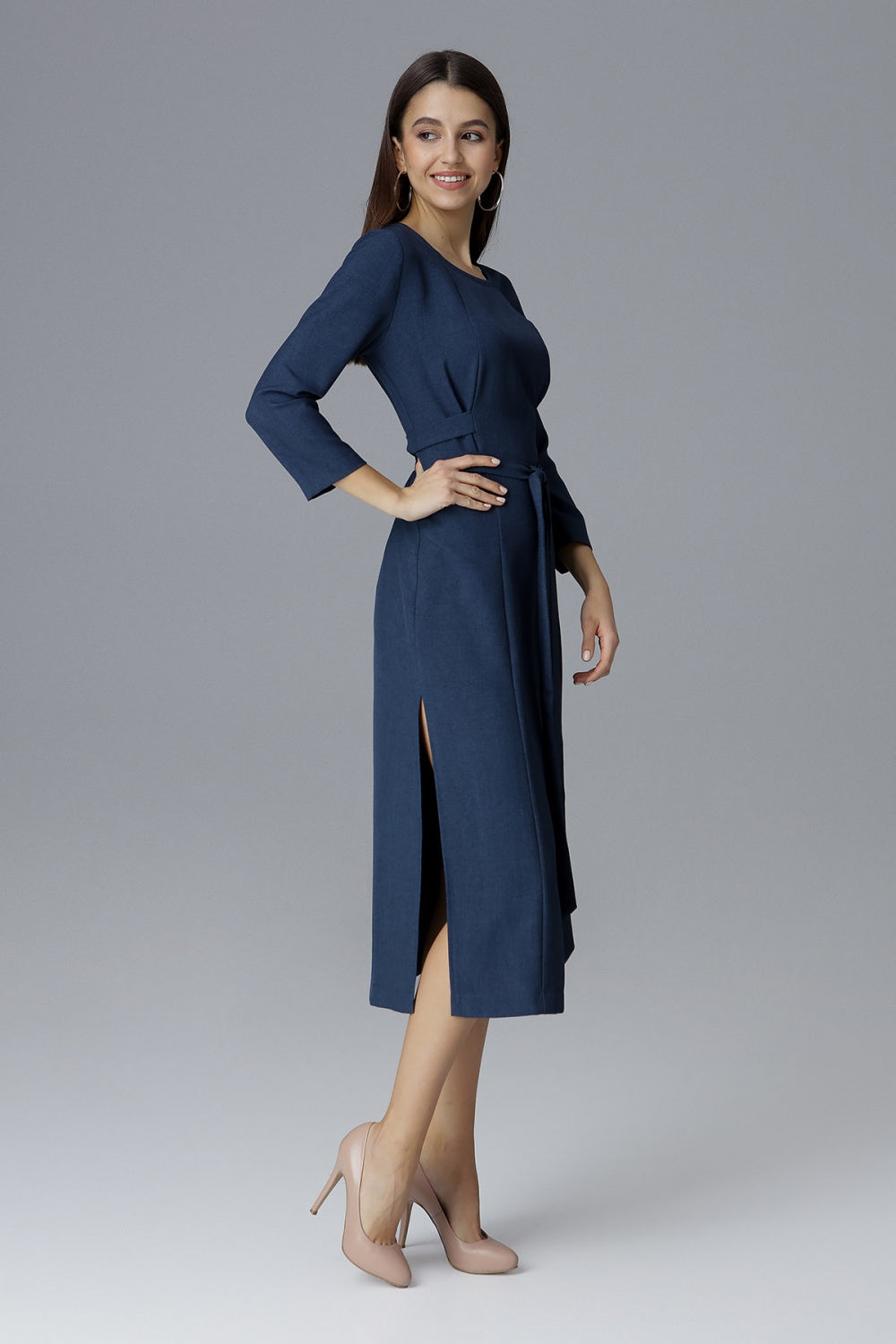 Figl Navy Cocktail Dress - view 2