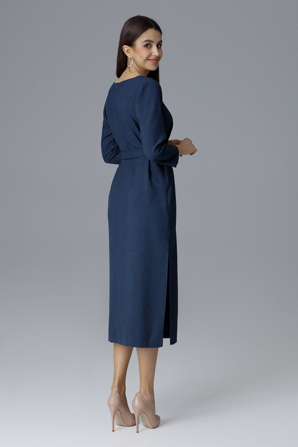Figl Navy Cocktail Dress - view 3
