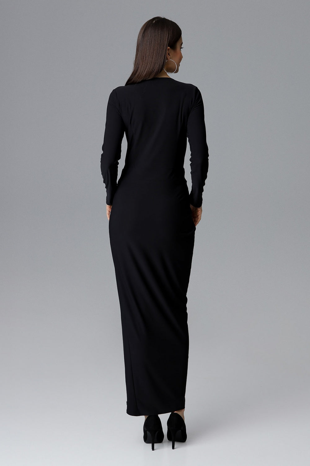 Figl Black Long Sleeve Maxi Dress - view 2