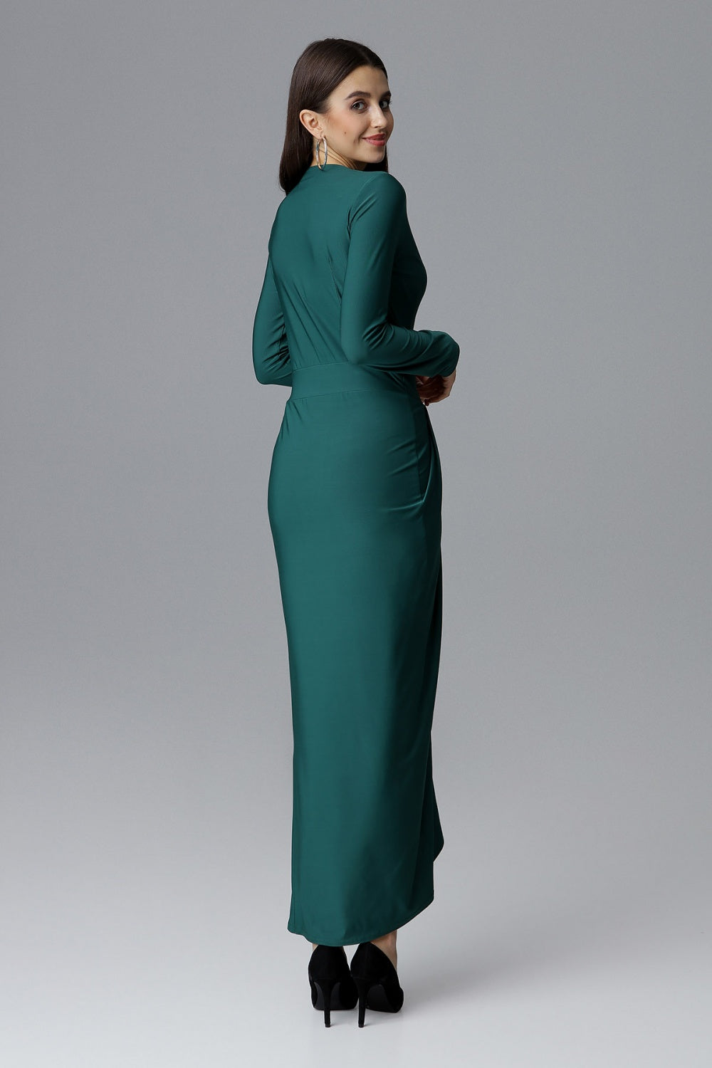 Figl Green Long Sleeve Maxi Dress - view 3