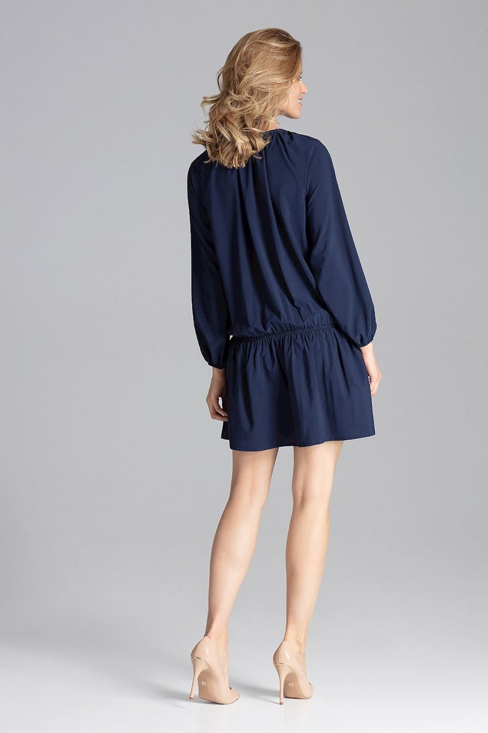 Figl Navy Long Sleeve Dress - view 3