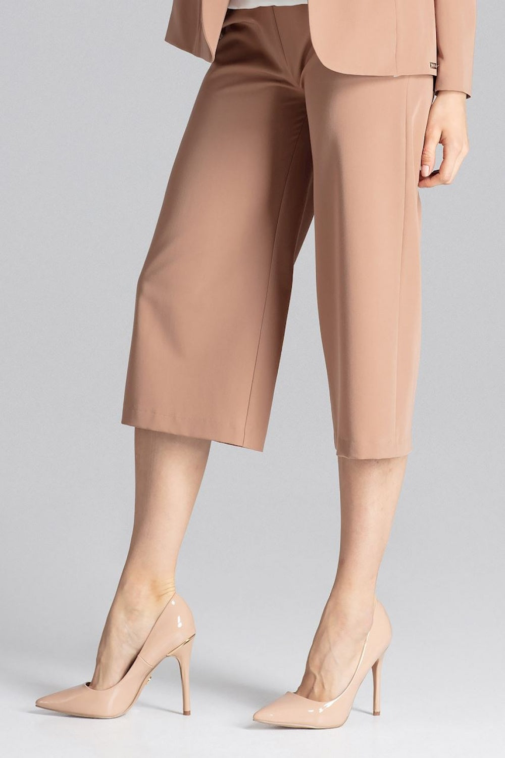Figl Brown Polyester Trousers