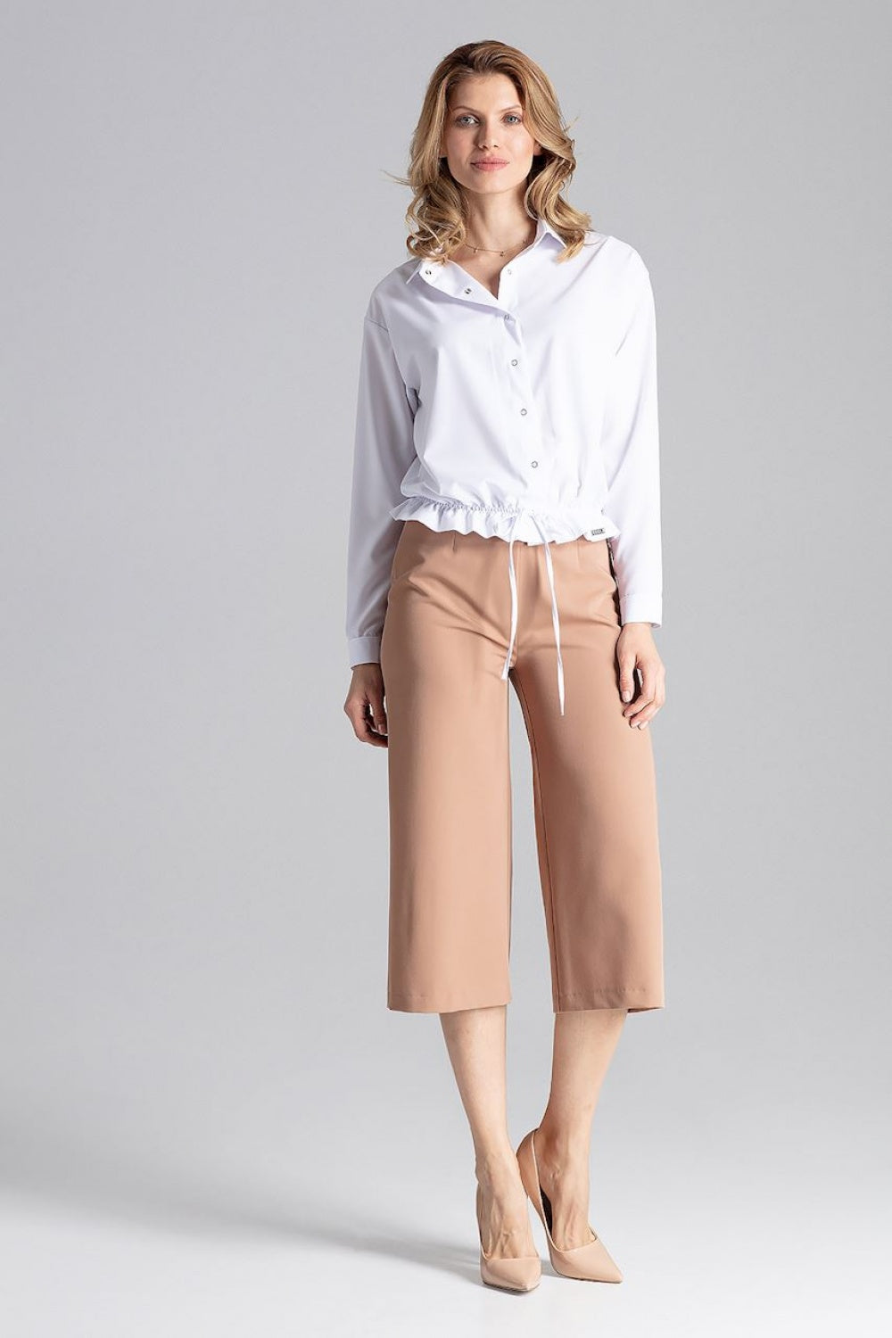 Figl Brown Polyester Trousers - view 2