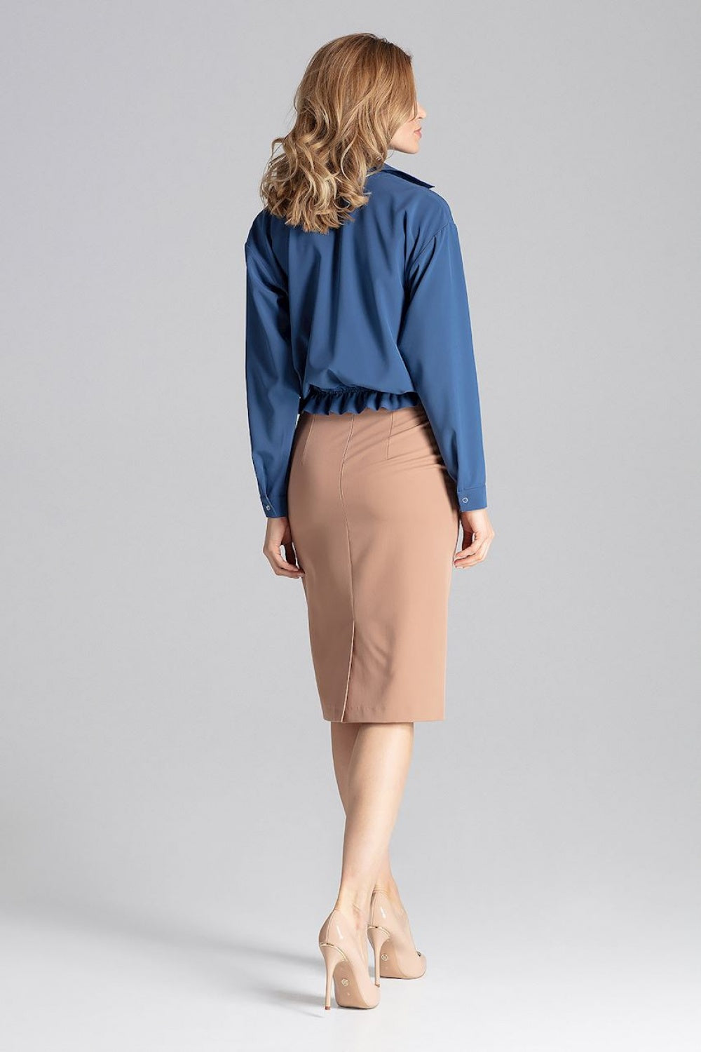 Figl Navy Long Sleeve Top - view 2