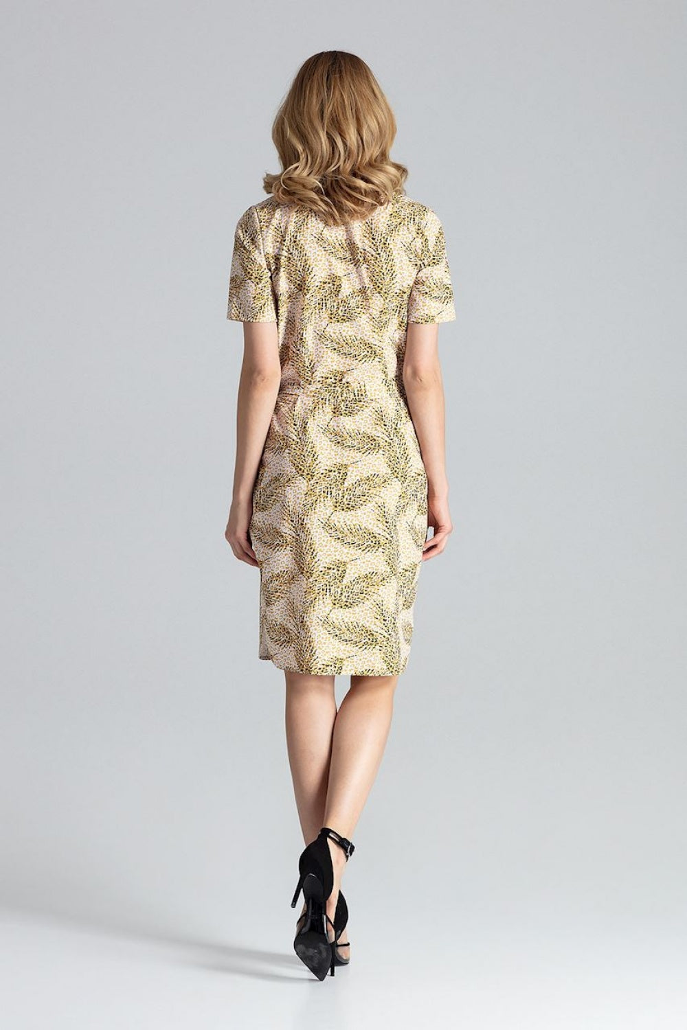 Figl Patterned Short Sleeve Dress - view 2