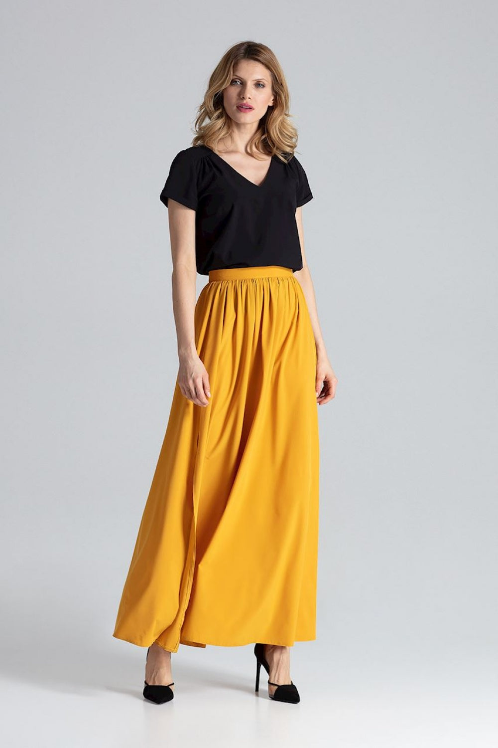 Figl Mustard Maxi Skirt