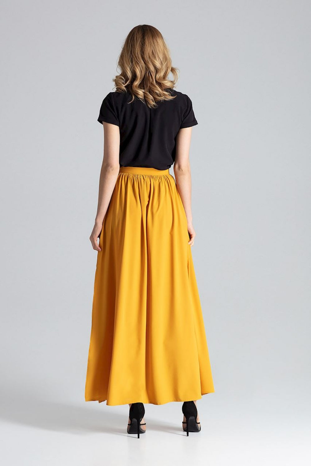 Figl Mustard Maxi Skirt - view 3