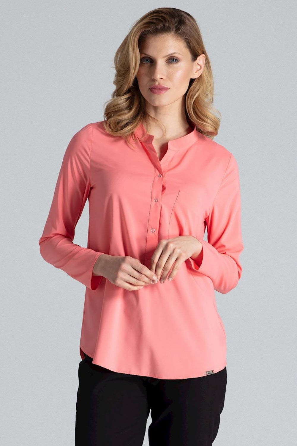 Figl Coral Long Sleeve Blouse