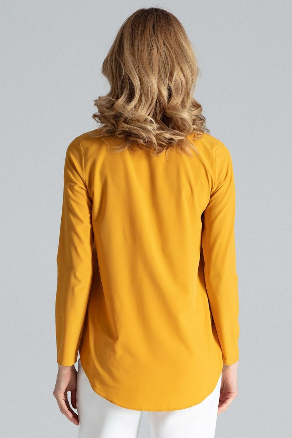 Figl Mustard Long Sleeve Blouse - view 3
