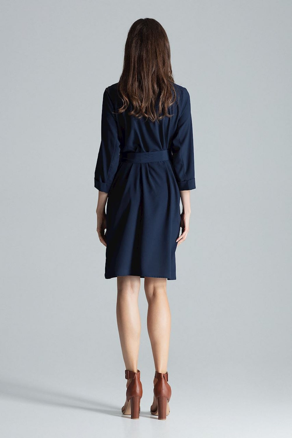 Figl Navy Collared Dress - view 3