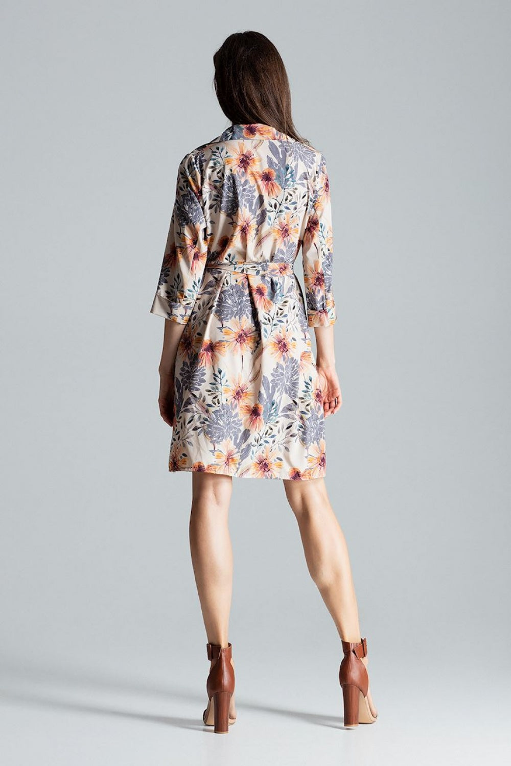 Figl Patterned Loose Fit Dress - view 3