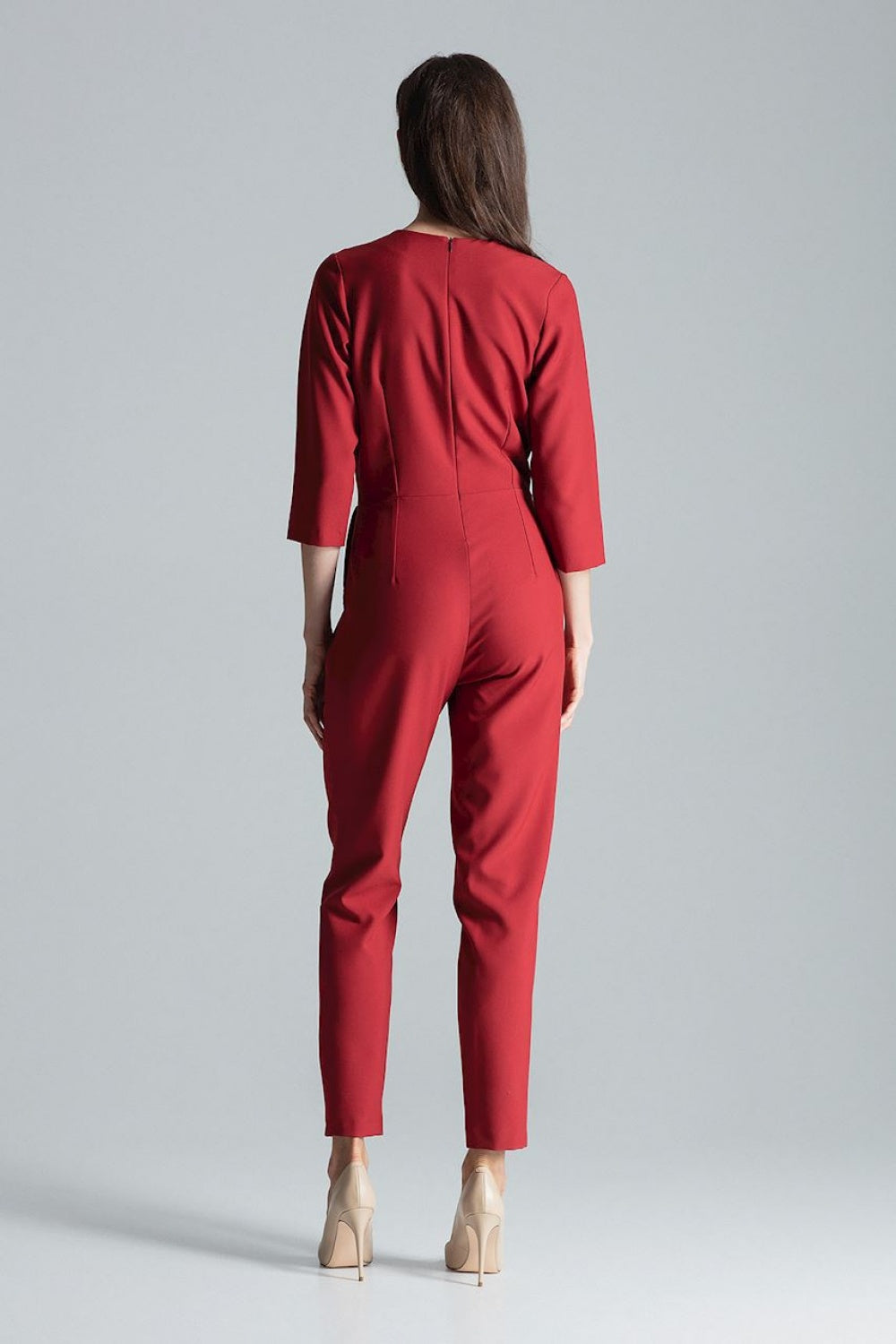 Figl Burgundy Wrap Jumpsuit - view 3
