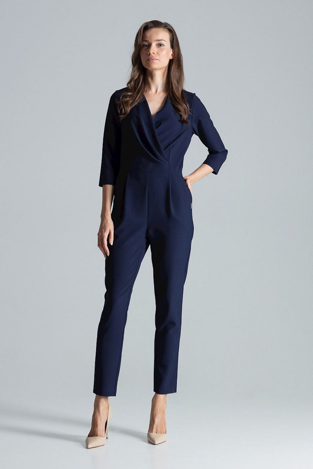 Figl Navy Wrap Jumpsuit - view 2