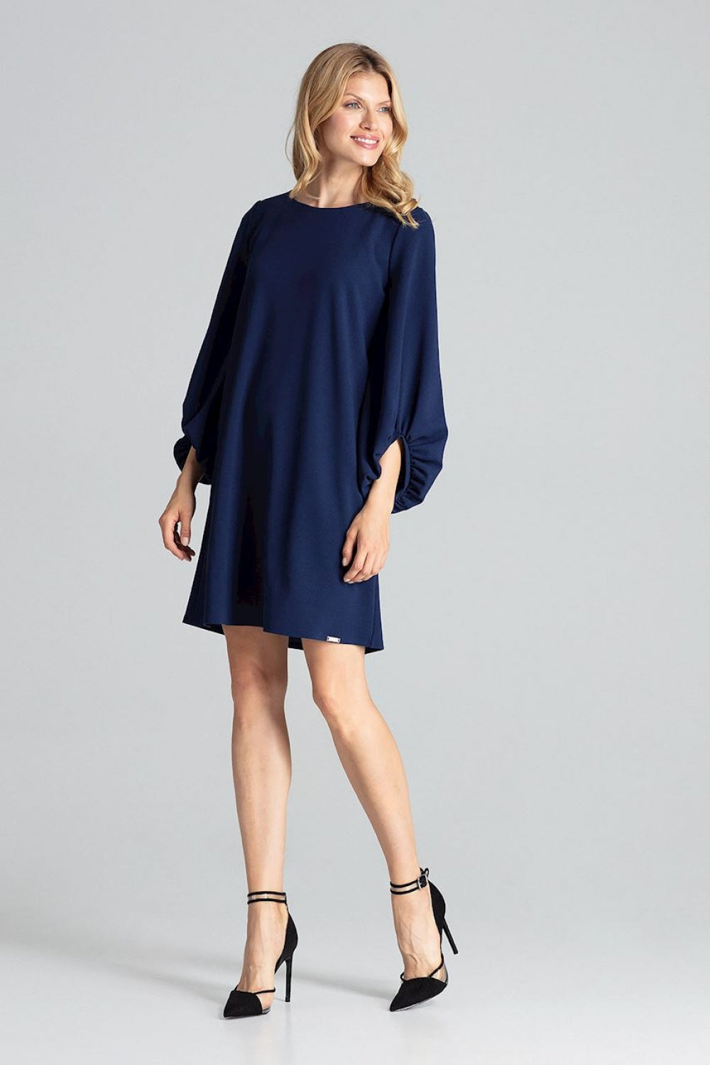 Figl Navy Midi A-Line Dress - view 2