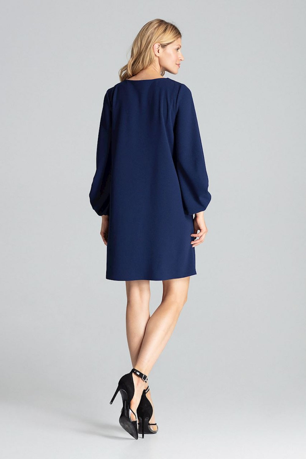 Figl Navy Midi A-Line Dress - view 3