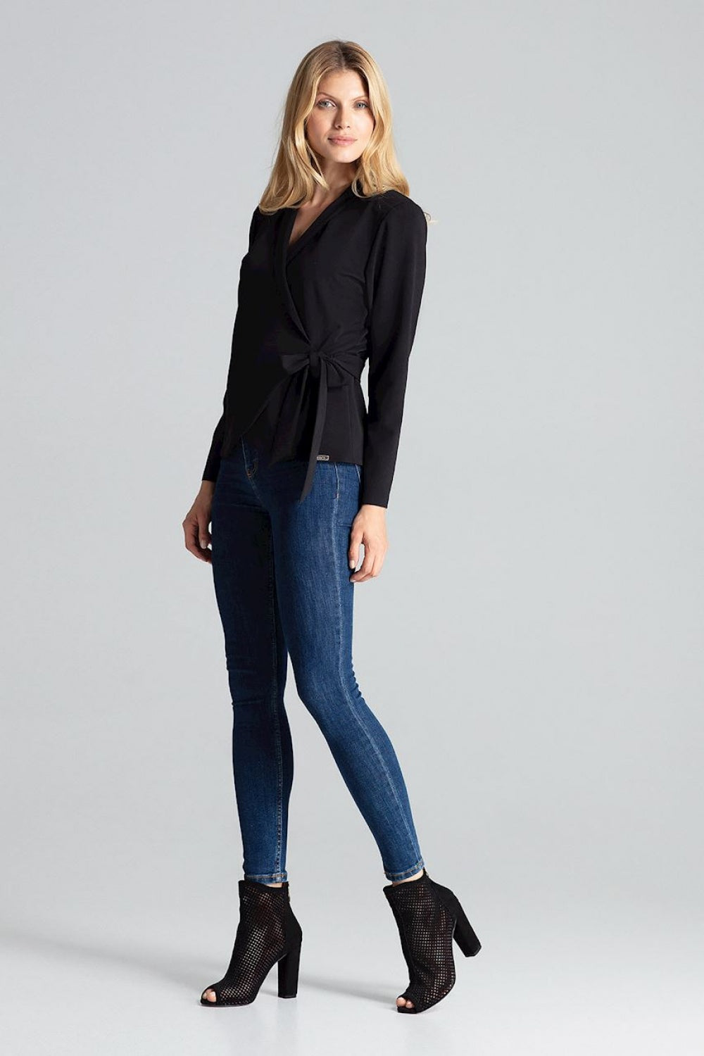 Figl Black Loose Fit Long Sleeve Blouse - view 4