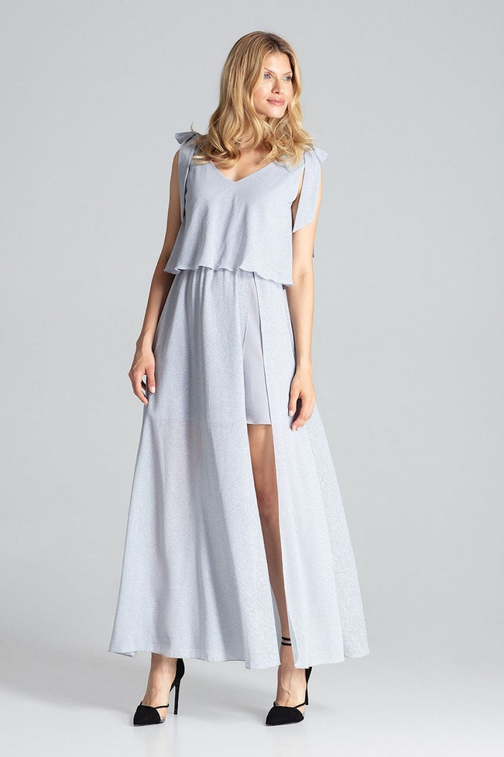 Figl Grey Bodycon Sleeveless Cocktail Dress