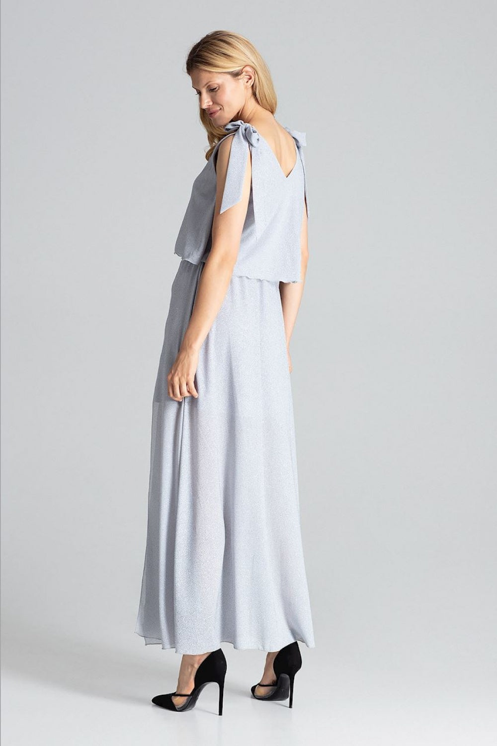 Figl Grey Bodycon Sleeveless Cocktail Dress - view 3