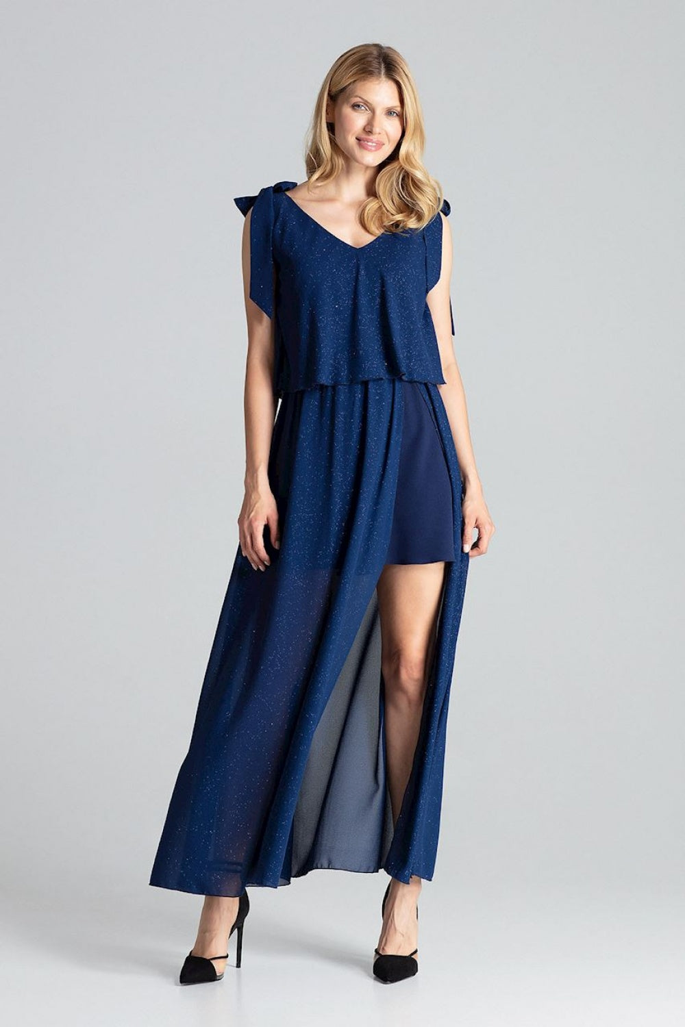 Figl Navy Bodycon Sleeveless Cocktail Dress - view 4