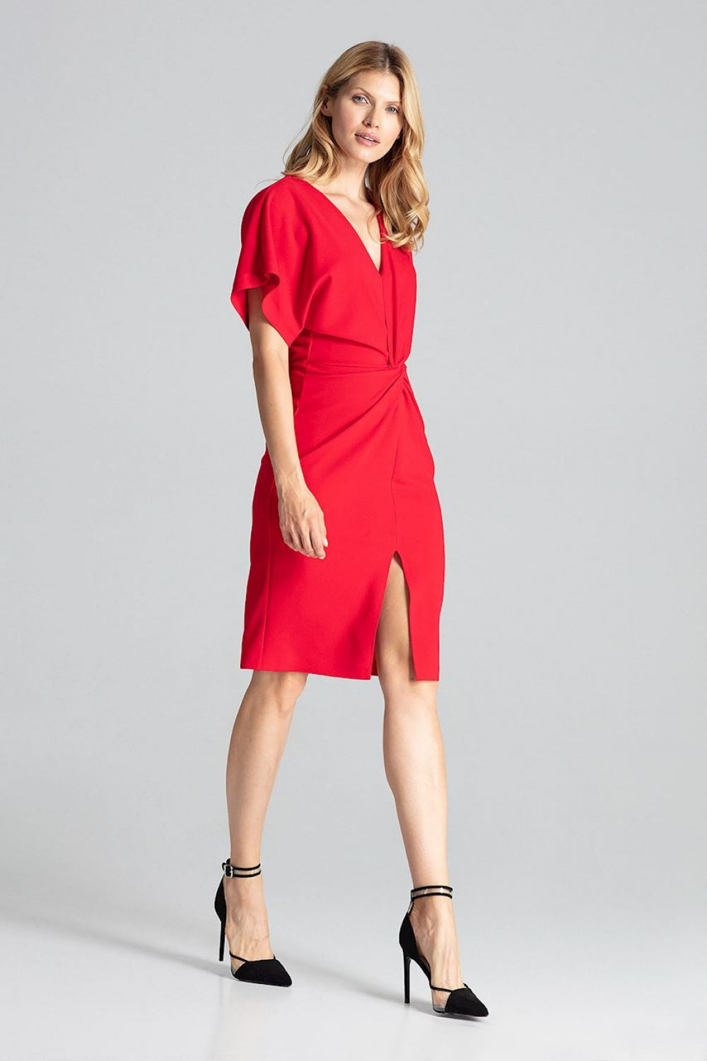 Figl Red Midi Wrap Dress - view 2
