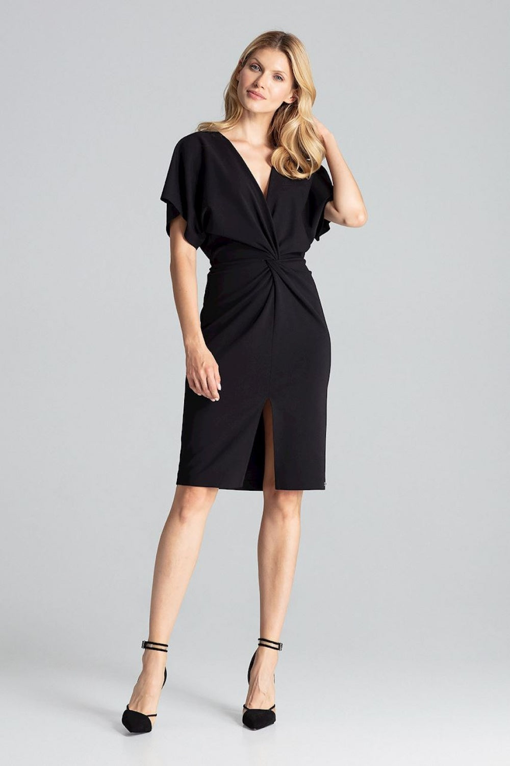 Figl Black Midi Wrap Dress - view 2