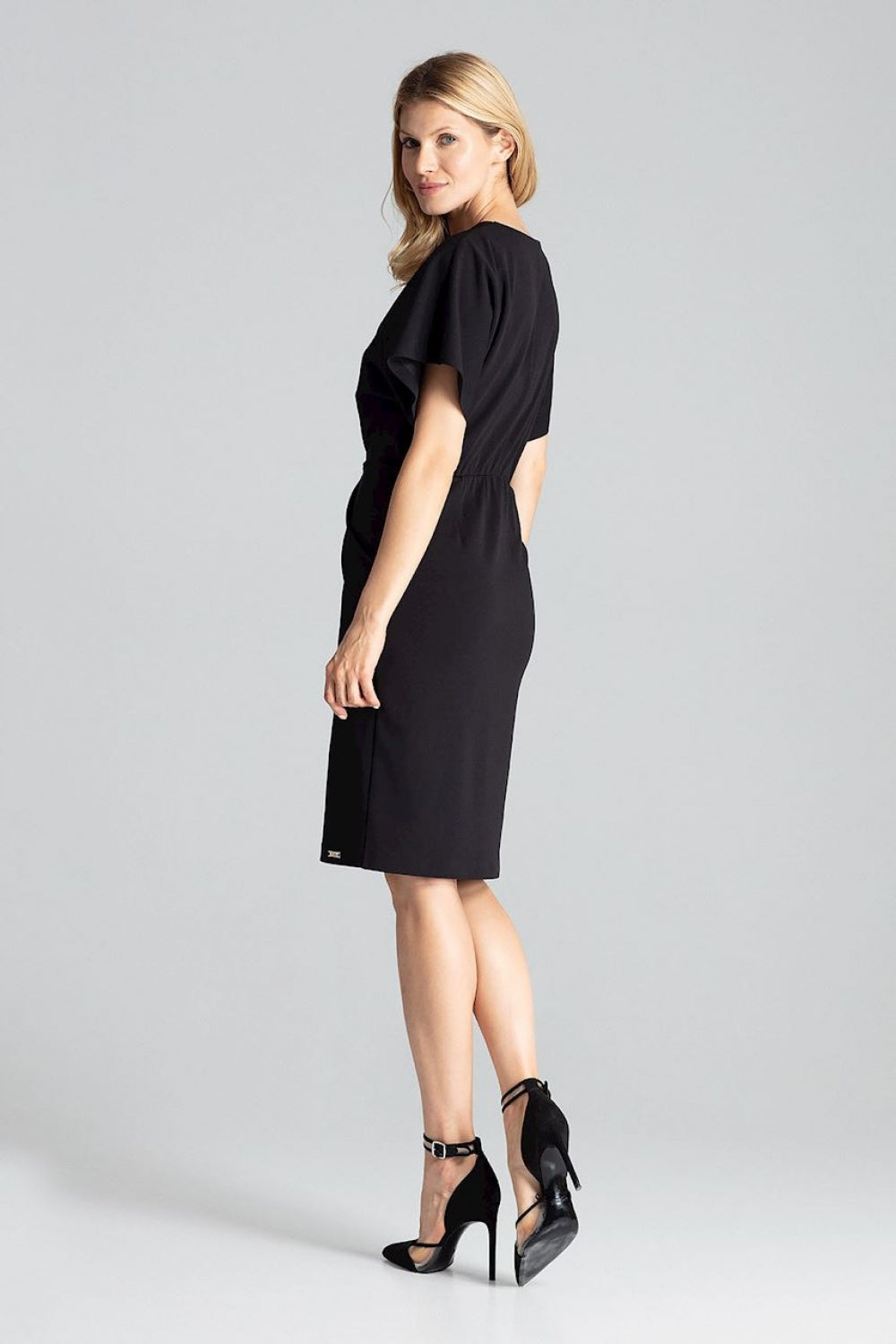 Figl Black Midi Wrap Dress - view 3