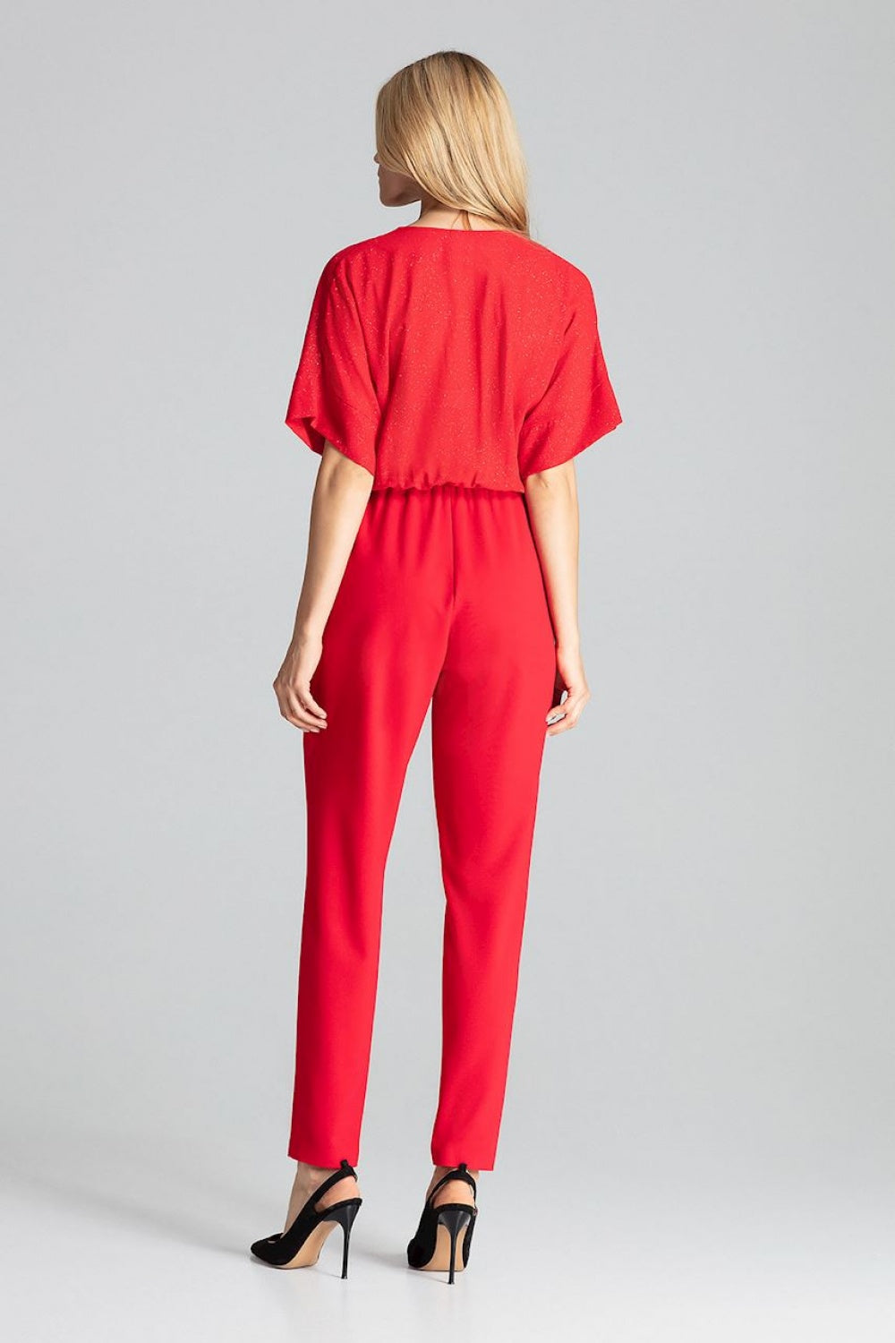 Figl Red Wrap Jumpsuit - view 3