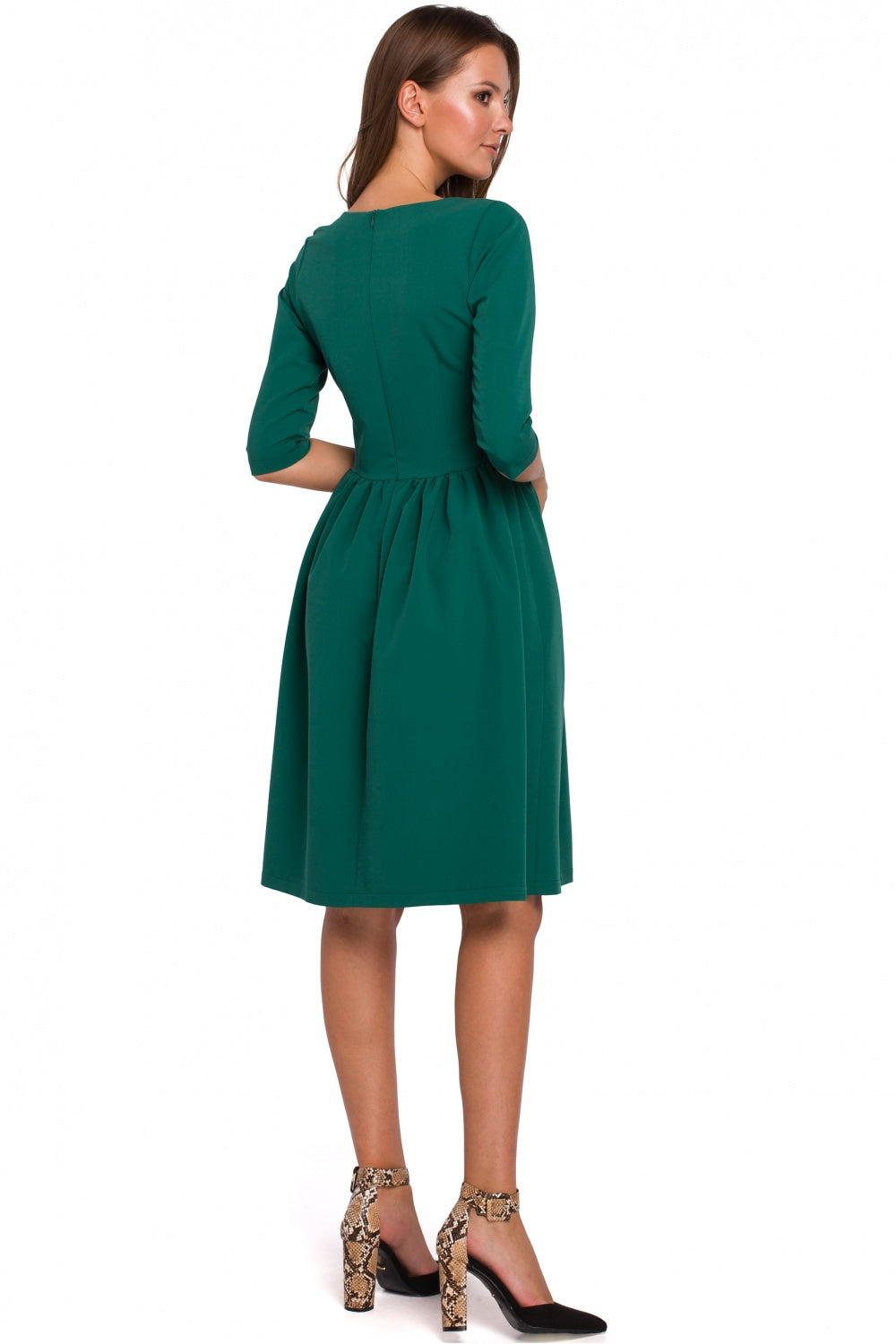 Makover Green Midi Bodycon Dress - view 2