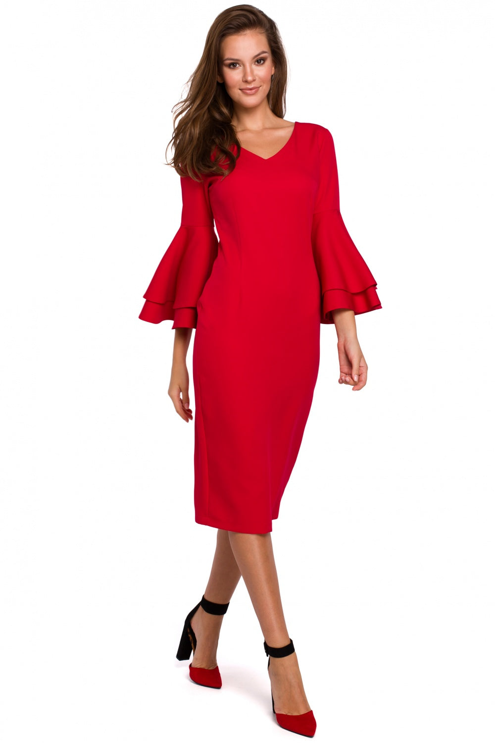 Makover Red Cocktail Dress