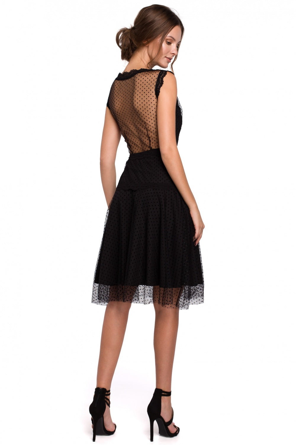 Makover Black Lace Cocktail Dress - view 2
