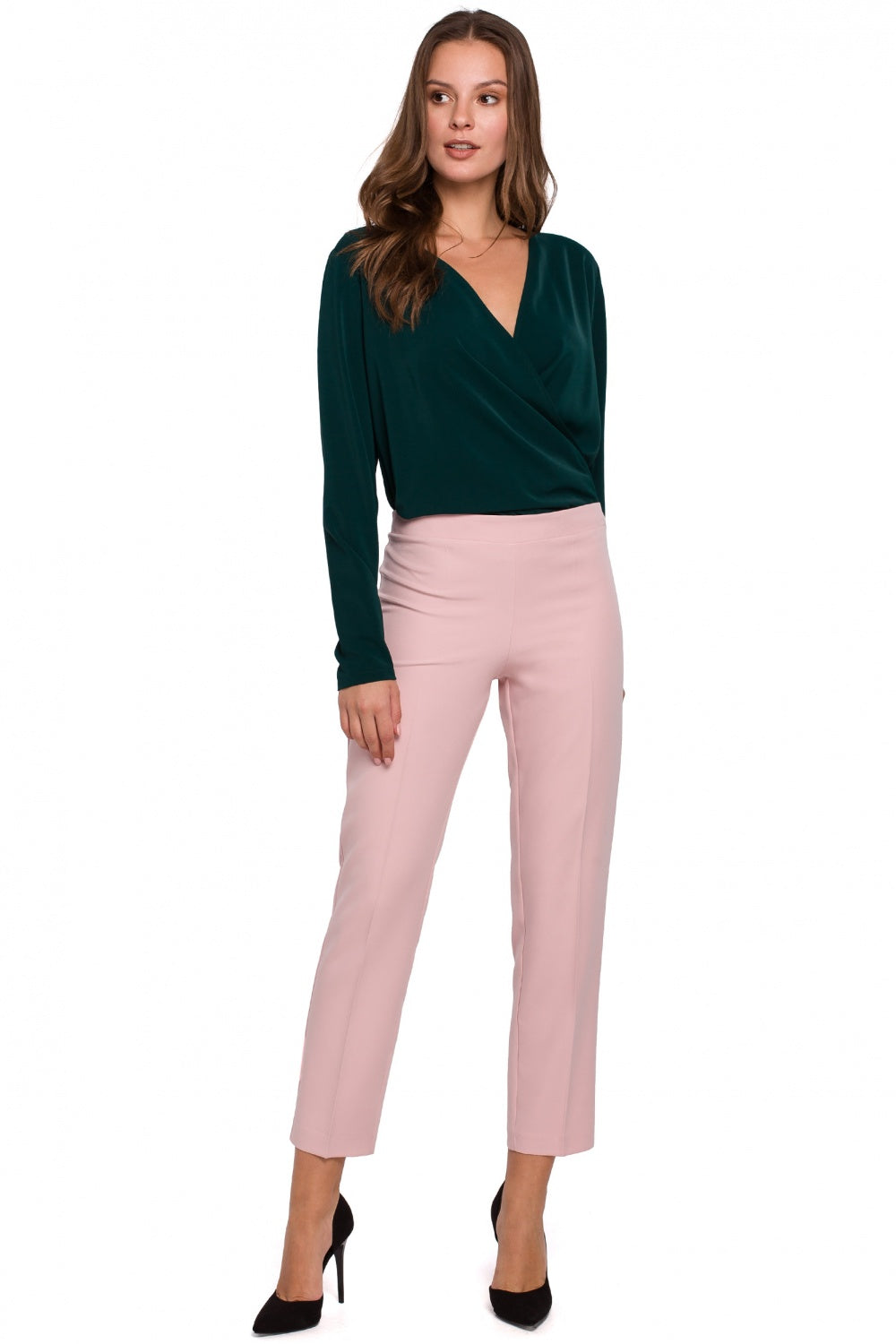 Makover Green Wrap Blouse - view 2