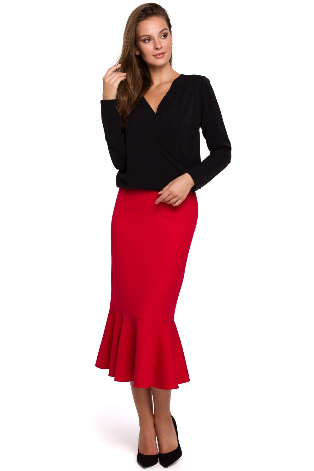 Makover Black Wrap Blouse - view 2