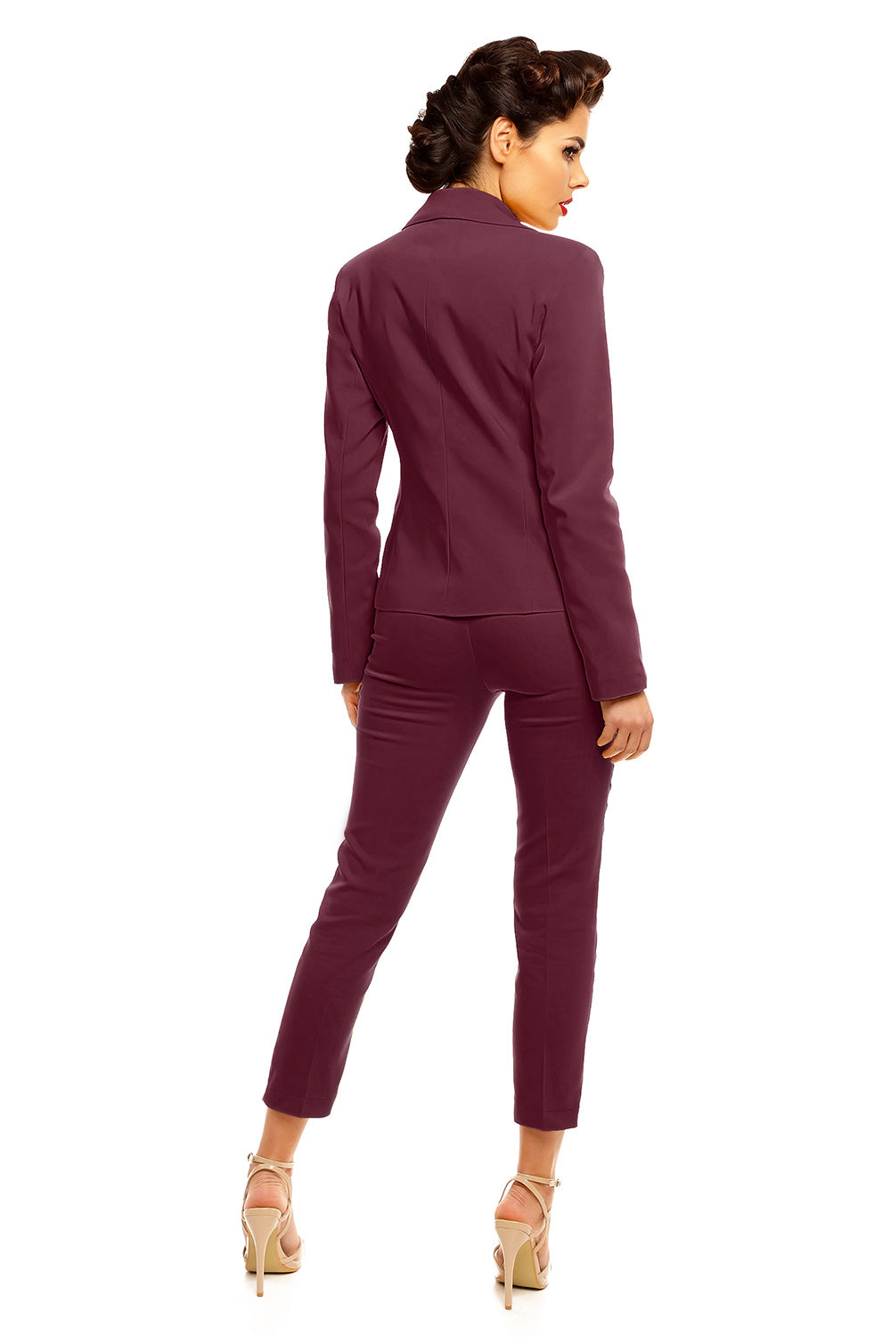 Cabba Burgundy Cotton Jacket - view 2