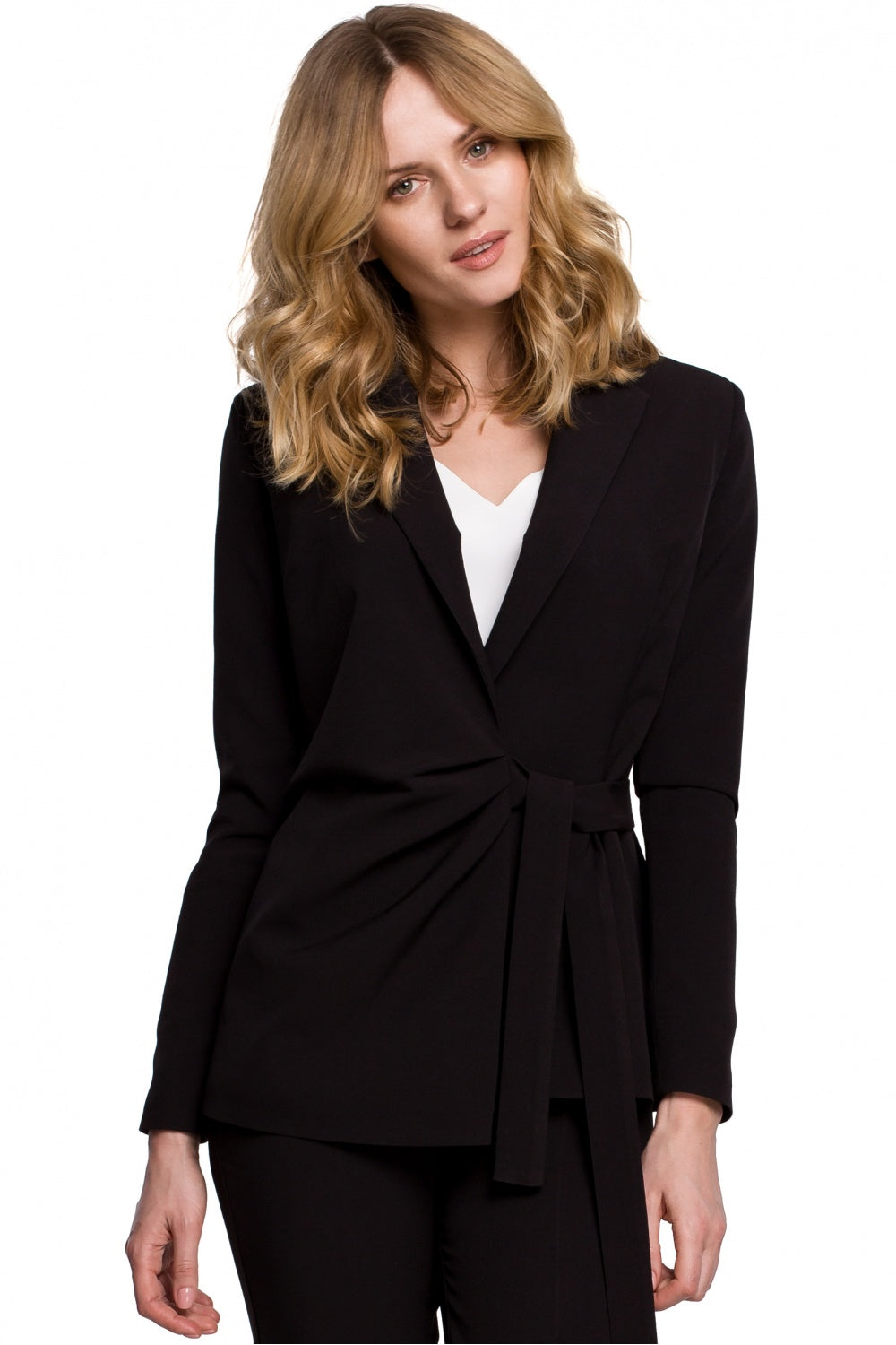 Makover Black Pleated Jacket