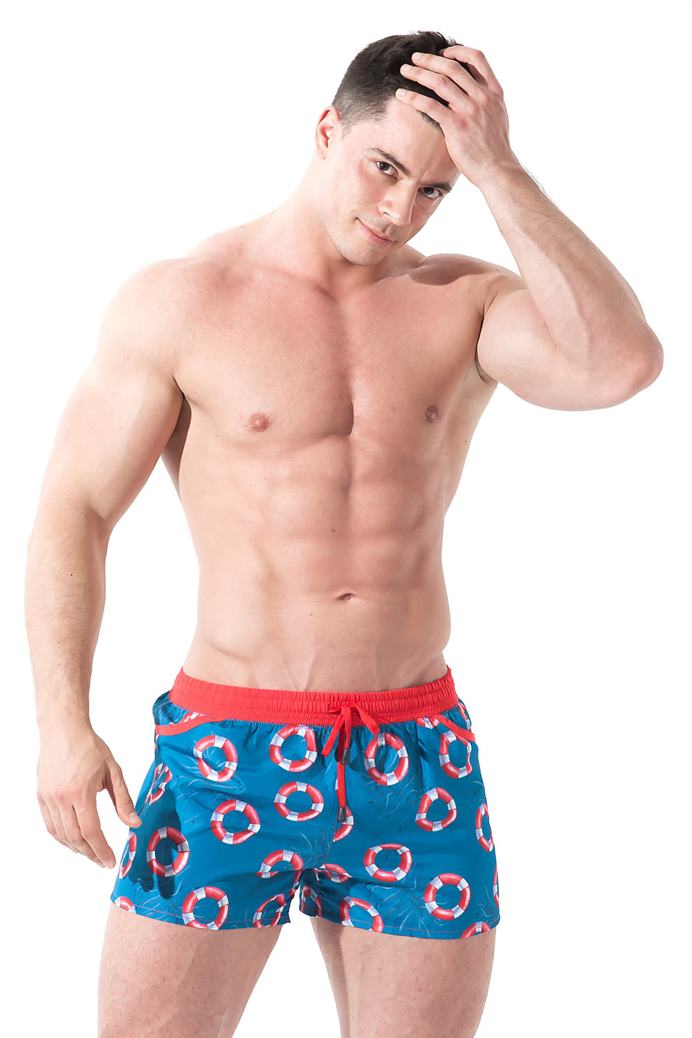 Alpha Male Playo Sea Turquoise Men's Swim Shorts