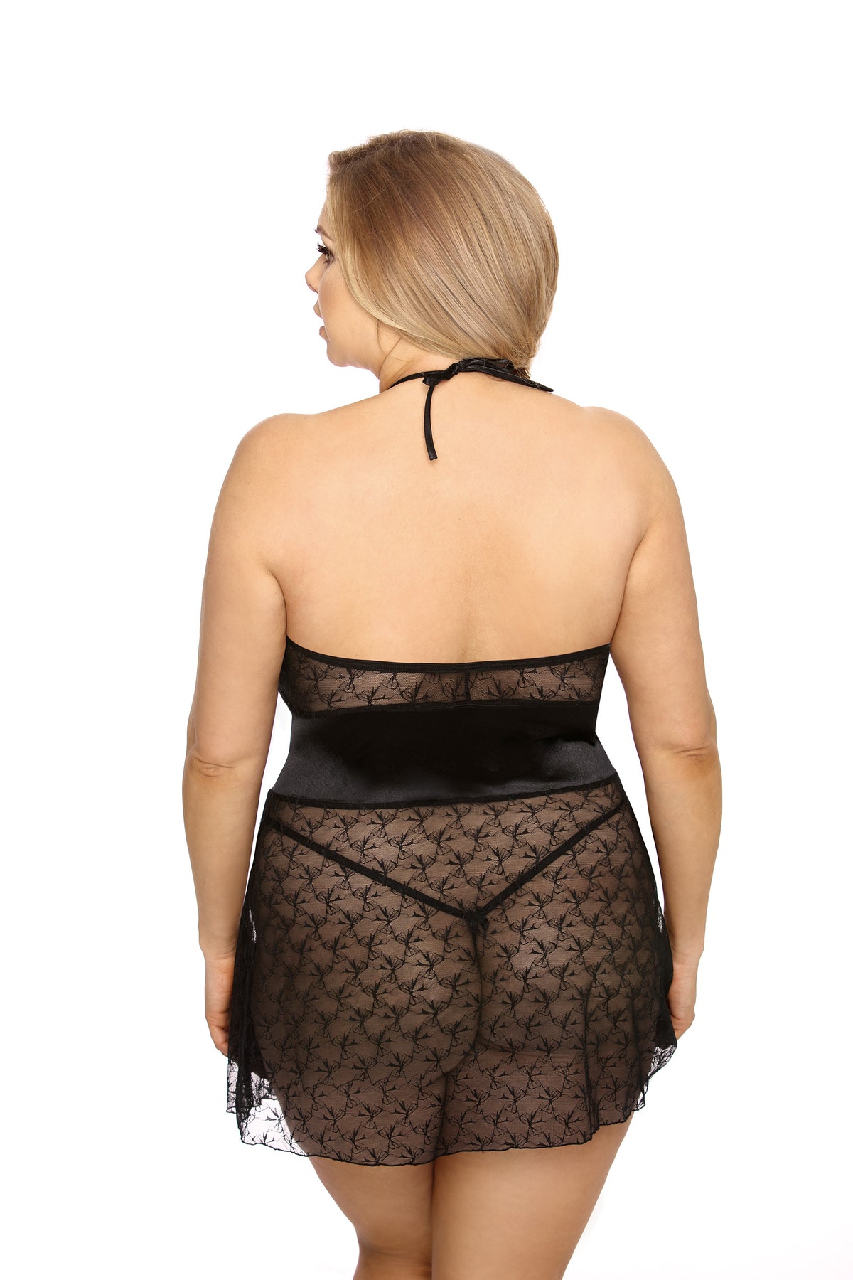 Anais Rhiannon Black Lace Sexy Lingerie Set - view 2
