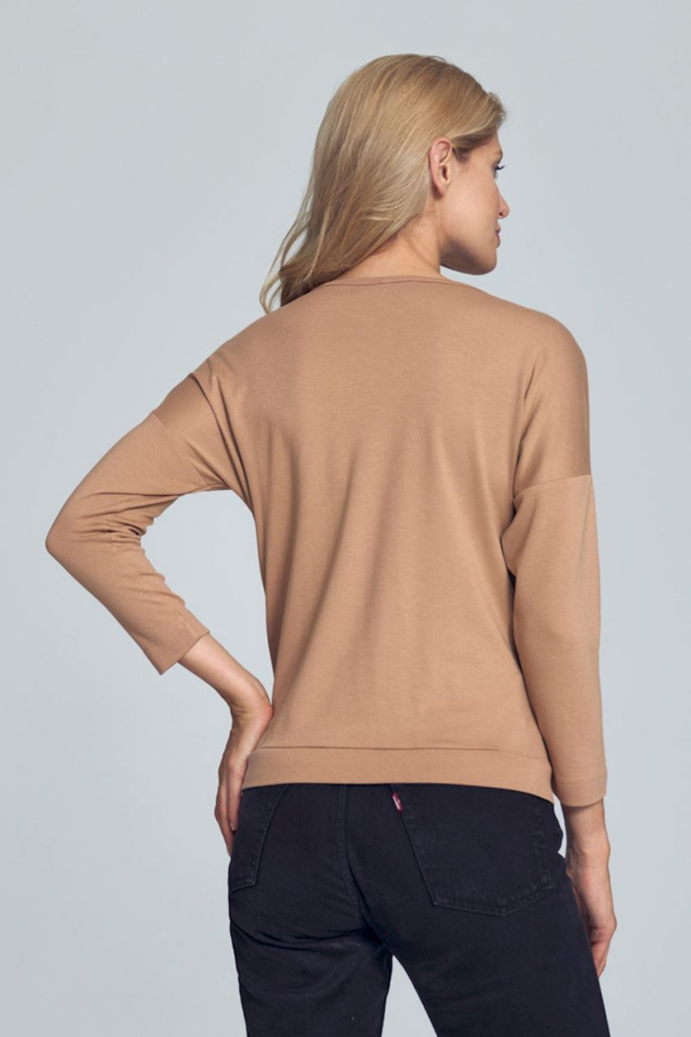 Figl Beige Wrap Blouse - view 2