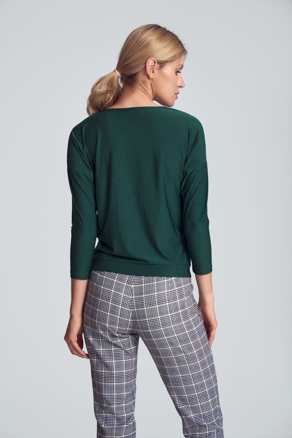 Figl Green Wrap Blouse - view 3
