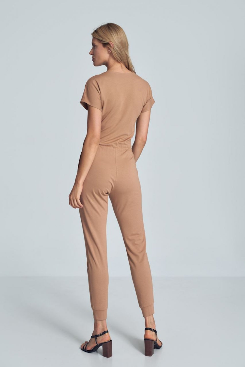 Figl Beige Wrap Jumpsuit - view 3
