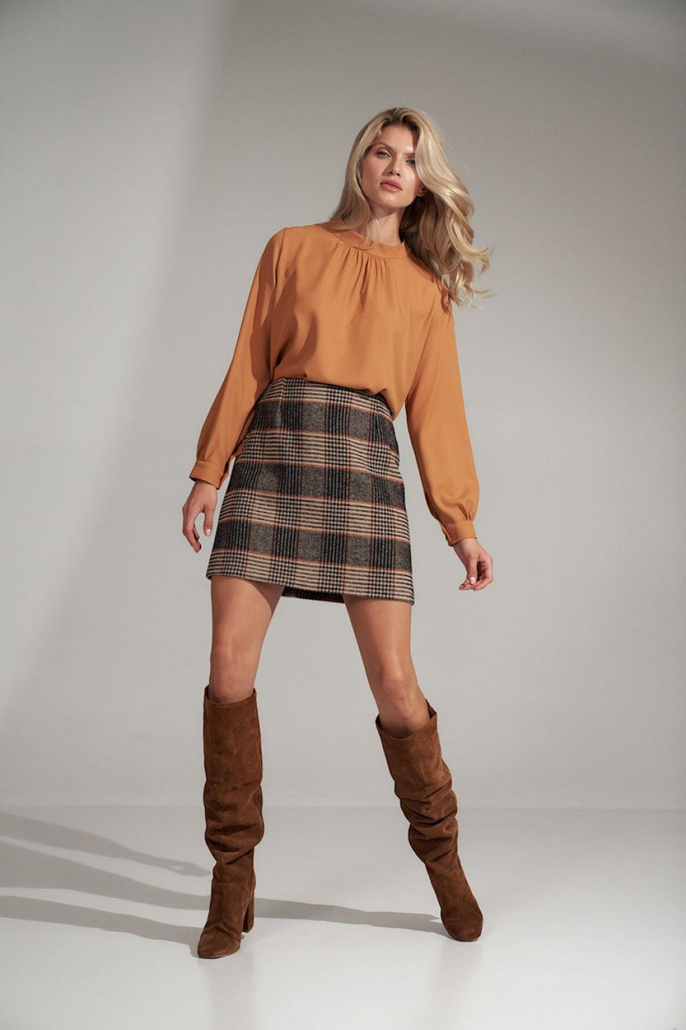 Figl Brown Collared Blouse - view 2