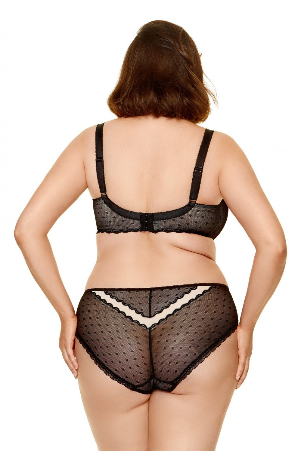 Gorteks Fargo Beige Lace Padded Semi-Soft Bra - view 2